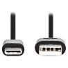 NEDIS USB 2.0 cable/ USB-C plug - USB-A plug/ black/ bulk/ 3m