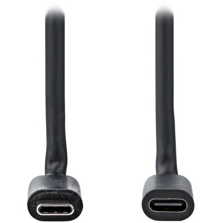 NEDIS prodlužovací kabel USB 3.2 Gen 1/ USB-C zástrčka - USB-C zásuvka/ kulatý/ černý/ bulk/ 1m