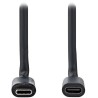NEDIS predlžovací kábel USB 3.2 Gen 1/ USB-C zástrčka - USB-C zásuvka/ okrúhly/ čierny/ bulk/ 1m