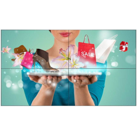 Philips Video Wall IPS panel – 49" D-LED displej, FHD rozlišení, IPS panel, jas 500 cd/m2, Video Wall, provoz 24/7