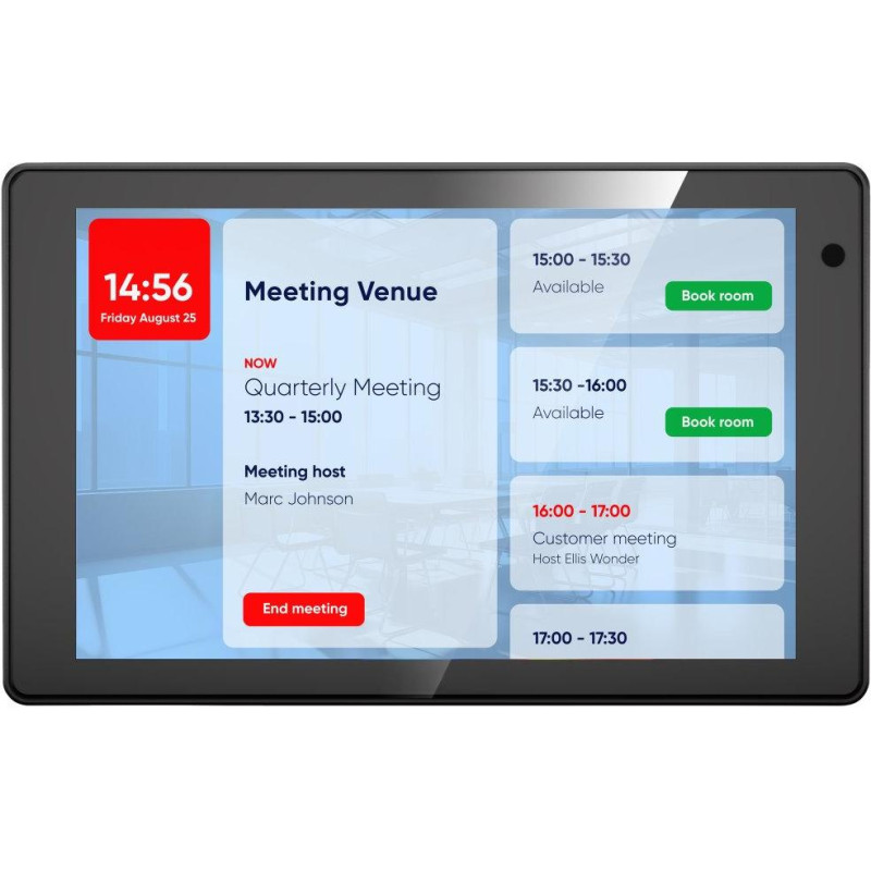 Philips IPS panel – 10" E-LED dotykový displej, jas 350 cd/m2, PCAP dotyk, napájení PoE, provoz 24/7