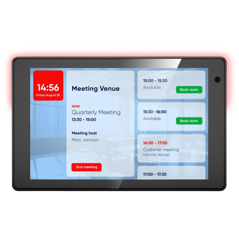 Philips IPS panel – 10" E-LED touch display, brightness 350 cd/m2, camera/NFC, 24/7 operation