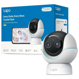 TP-Link Tapo C840 dětská chůvička s dvojitým objektivem, 2K,2560 x 1440, AI detekce audio, MicroSD