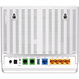 TP-Link EX820v - AX6000 Dualband router s WiFi 6, 1x 2,5GWAN, 1x 2,5GLAN, 3x GLAN, 2x RJ11(FXS), 1x USB 3.0, EasyMesh