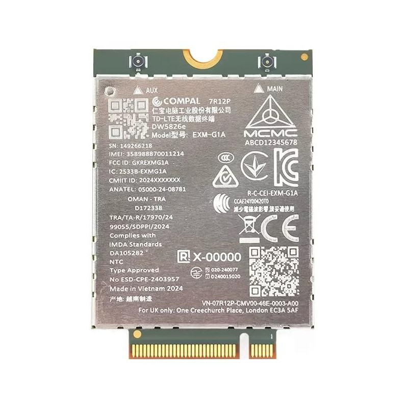 DELL 4G LTE modem/ karta Qualcomm (DW5826E) WWAN
