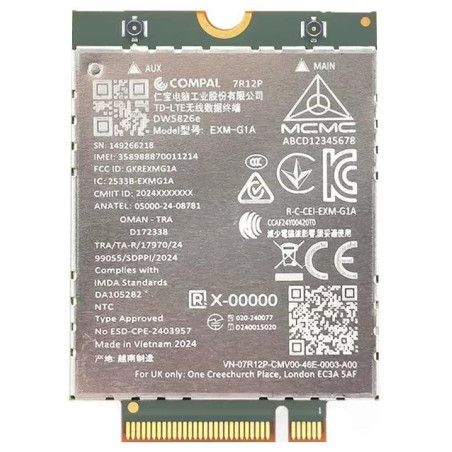 DELL 4G LTE modem/ karta Qualcomm (DW5826E) WWAN