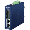 Planet IGT-2205AT-E průmyslový kompaktní konvertor 2x1GBASE-T to 2x1GBASE-X SFP, IP40, -40~75°C, 12-58VDC