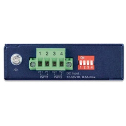 Planet IGT-2205AT-E průmyslový kompaktní konvertor 2x1GBASE-T to 2x1GBASE-X SFP, IP40, -40~75°C, 12-58VDC