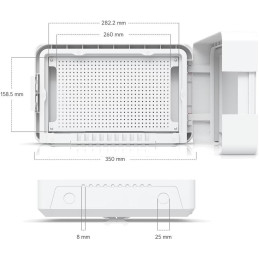Ubiquiti UniFi Flex Utility Pro - Venkovní instalační krabice pro switche Ubiquiti USW Flex a Ultra, krytí IPX6