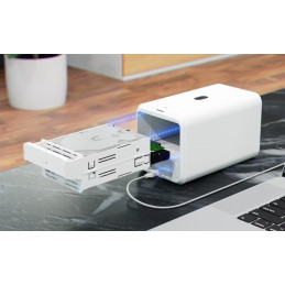 Ubiquiti UniFi UNAS 2 W - NAS server, 2x 3,5" slot HDD/SSD, RAID, 2.5GbE, 5Gbps USB-C, PoE++, bílý