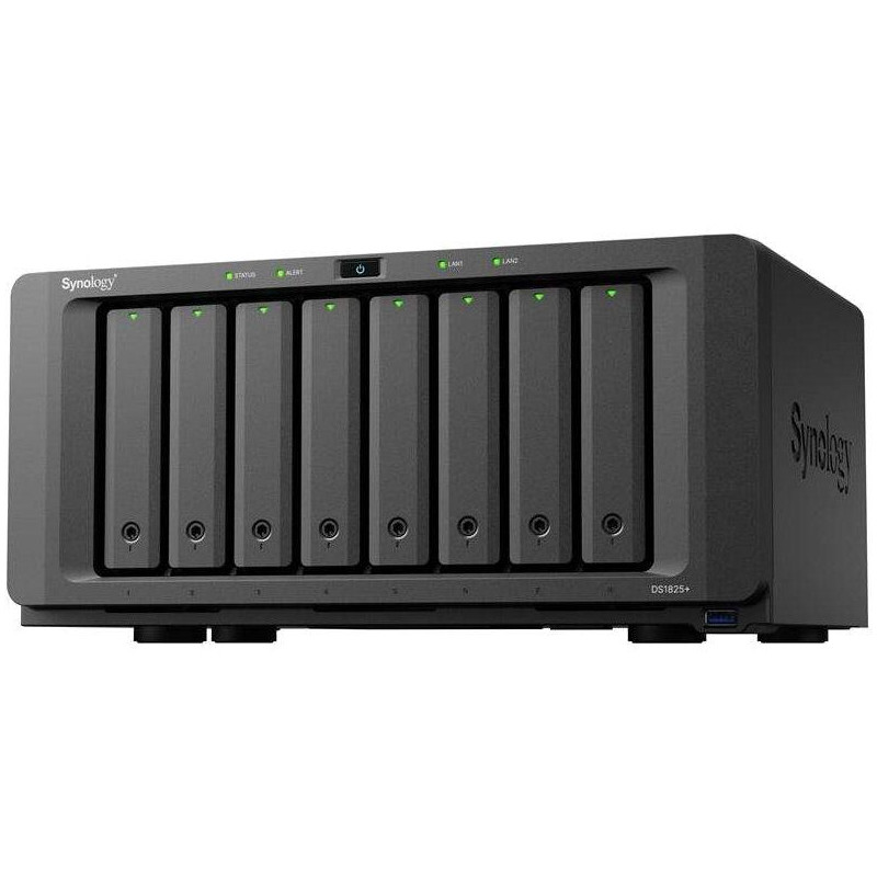 Synology DS1825+   8x SATA, 8GB RAM, 2x M.2, 3x USB3.2, 2x 2,5GbE, 1x PCIe, 2x USB-C