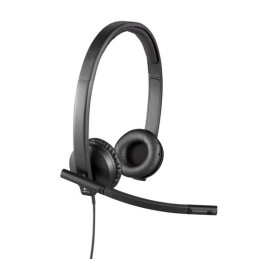 Logitech UC schnurgebundenes Stereo-USB-Headset H570e (Kunstlederpolster) – Business EMEA