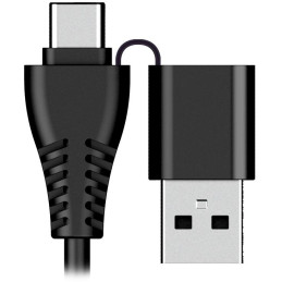 GENIUS FaceCam Light/ 2M 1080P/ LED světlo/ kryt soukromí/ USB-C/ USB/ UVC/ mikrofon/ černá