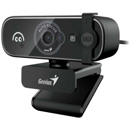 GENIUS FaceCam Hello/ 5M Full HD/ Windows Hello/ AF/ 360° rotace/ 60° náklon/ USB-C/ USB/ UVC/ mikrofon/ černá