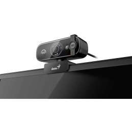 GENIUS FaceCam OPEN/ 5M Full HD/ Windows Hello/ autofocus/ 360° rotace/ 60° náklon/ USB-C/ USB/ UVC/ mikrofon/ černá