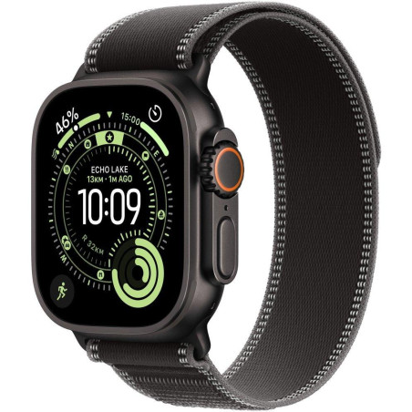 Apple Watch Ultra 3 49mm Černý titan s černým trailovým tahem - M/L