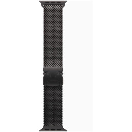 Apple Watch Ultra 3 49mm Černý titan s černým titanovým milánským tahem - L