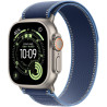 Apple Watch Ultra 3 49 mm Natur-Titan mit blauem Armband - S/M