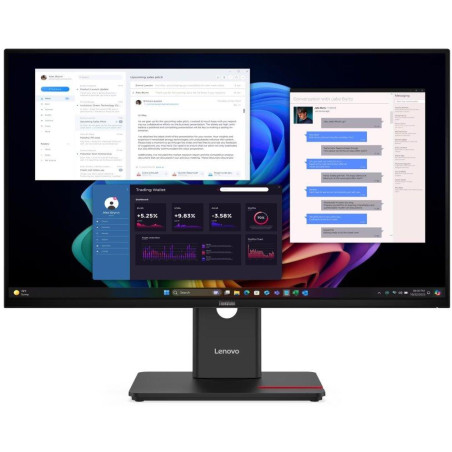 Lenovo T27UD-40/ 27"/ IPS/ 3840x2160/ 16:9/ 350cd/m2/ 1500:1/ 4ms/ HDMI/ DP/ USB/ USB-C/ LAN/ PIVOT