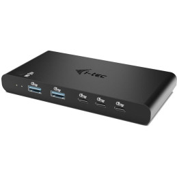 I-tec KVM dokovací stanice pro dva hostitele, 4K HDMI, 3x USB-C, 2x USB-A, Power Delivery 2x 100W