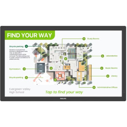 Philips IPS panel –  55", VA - UHD, 24/7, 450 / 500cd, anti-glare, anti-fingerprint, HDMI, DP, USB, GLAN