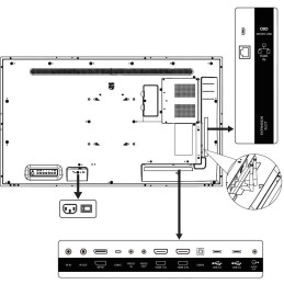 Philips panel –  55", VA - UHD, 24/7, 450 / 500cd, anti-glare, anti-fingerprint, HDMI, DP, USB, GLAN