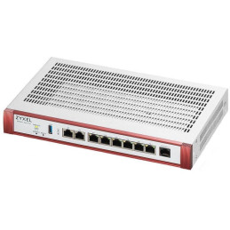 Zyxel USG FLEX 200 HP, User-definable ports with 1*2.5G, 1*2.5G (PoE+) & 6*1G, 1*USB  with 1 YR Entry Defense Pack