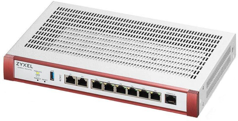 Zyxel USG FLEX 200 HP, User-definable ports with 1*2.5G, 1*2.5G (PoE+) & 6*1G, 1*USB with 1 YR Entry Defense Pack