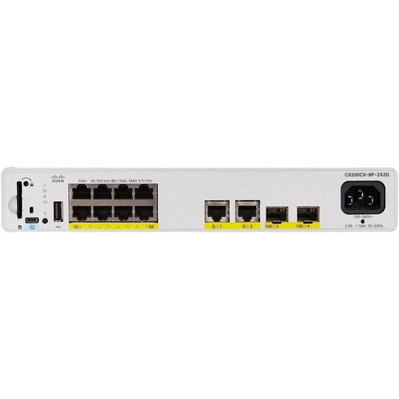 Cisco Catalyst 9000 Compact Switch 8 port PoE+, 240W, Adv