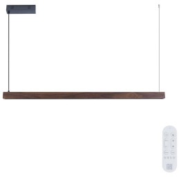 IMMAX NEO MADEIRA SMART lineár osvětlení, dřevo ořech, 122cm, Wi-Fi, TUYA