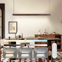 IMMAX NEO MADEIRA SMART lineár osvětlení, dřevo ořech, 122cm, Wi-Fi, TUYA