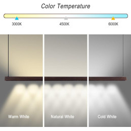 IMMAX NEO MADEIRA SMART lineár osvětlení, dřevo ořech, 152cm, Wi-Fi, TUYA