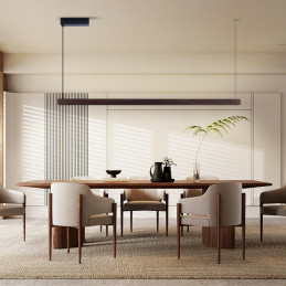 IMMAX NEO MADEIRA SMART lineár osvětlení, dřevo ořech, 202cm, Wi-Fi, TUYA