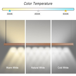 IMMAX NEO MADEIRA SMART lineár osvětlení, dřevo dub, 152cm, Wi-Fi, TUYA
