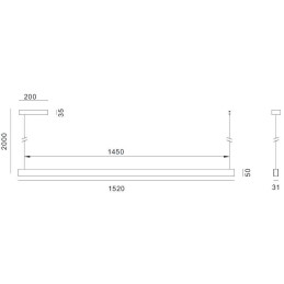 IMMAX NEO MADEIRA SMART lineár osvětlení, dřevo dub, 152cm, Wi-Fi, TUYA