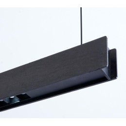 IMMAX NEO MADEIRA SMART lineár osvětlení, dřevo černé, 122cm, Wi-Fi, TUYA