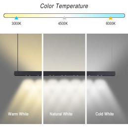 IMMAX NEO MADEIRA SMART lineár osvětlení, dřevo černé, 122cm, Wi-Fi, TUYA