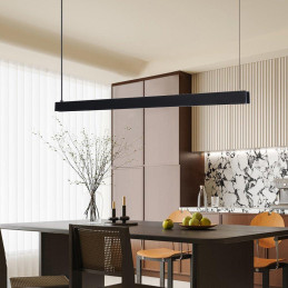 IMMAX NEO MADEIRA SMART lineár osvětlení, dřevo černé, 122cm, Wi-Fi, TUYA