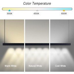 IMMAX NEO MADEIRA SMART lineár osvětlení, dřevo černé, 152cm, Wi-Fi, TUYA