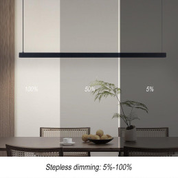 IMMAX NEO MADEIRA SMART lineár osvětlení, dřevo černé, 152cm, Wi-Fi, TUYA