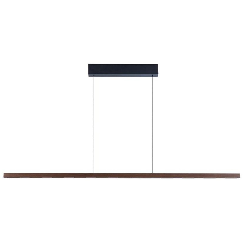 IMMAX NEO MADEIRA lineár osvětlení, dřevo ořech, 157cm, stmívatelné senzorem