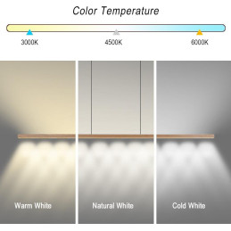 IMMAX NEO MADEIRA lineár osvětlení, dřevo jasan, 157cm, stmívatelné senzorem