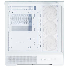 Zalman skříň P40 Prism Plus / midT / 4x120mm ARGB fan / 2xUSB 3.0 / USB-C / panoramatická / bílá