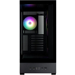 Zalman skříň P40 DS / ATX / 4x120mm ARGB fan / 2xUSB 3.0 / USB-C / displej / panoramatická / černá