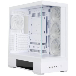Zalman skříň P40 DS / ATX / 4x120mm ARGB fan / 2xUSB 3.0 / USB-C / displej / panoramatická / bílá