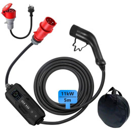 IMMAX NEO LITE cestovní nabíjecí stanice pro elektromobily EV/PHEV AC Type 2, 11kW, TUYA