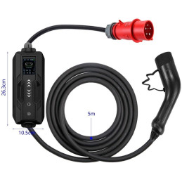 IMMAX NEO LITE cestovní nabíjecí stanice pro elektromobily EV/PHEV AC Type 2, 11kW, TUYA