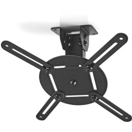 NEDIS stropní držák pro projektor/ Full motion/ nosnost 10 kg/ otáčení 360°/ 4 ramena/ ocel/ černý
