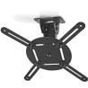 NEDIS ceiling mount for projector/ Full motion/ load capacity 10 kg/ 360° rotation/ 4 arms/ steel/ black
