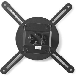 NEDIS stropní držák pro projektor/ Full motion/ nosnost 10 kg/ otáčení 360°/ 4 ramena/ ocel/ černý